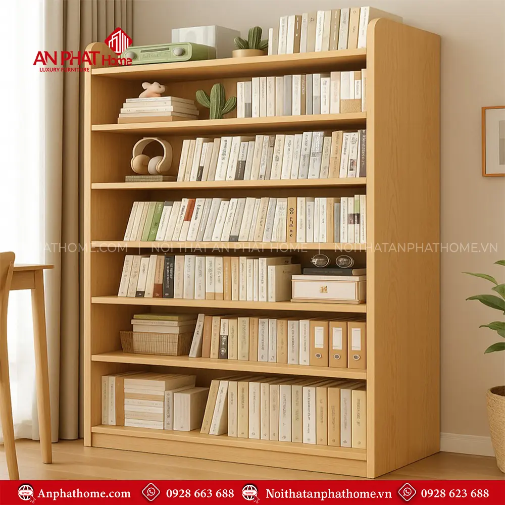 Kệ Sách Gia Đình Đẹp Thiết Kế Tối Giản T-5452 9 Kệ Sách Gia Đình Đẹp Thiết Kế Tối Giản T-5452