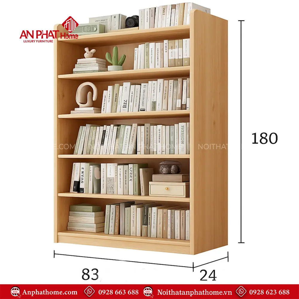 Kệ Sách Gia Đình Đẹp Thiết Kế Tối Giản T-5452 12 ke sach gia dinh dep thiet ke toi gian t 545200004