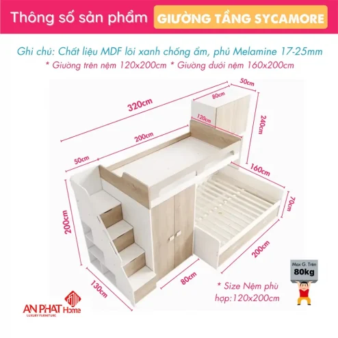 mau giuong 2 tang dep cho be gn 30500005
