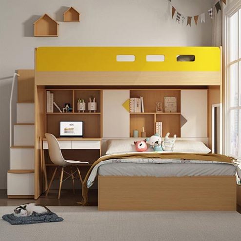 Mẫu Giường Đẹp Tầng Đa Năng Hiện Đại GN-317