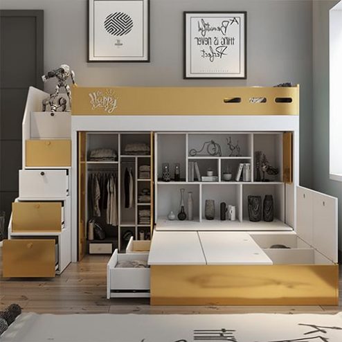 Mẫu Giường Ngủ 2 Tầng Dáng Châu Âu Đẹp GN-309
