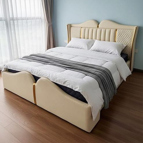 Mẫu Giường Ngủ Đẹp Bọc Da Cao Cấp GN-278
