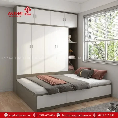 mau giuong ngu go cao cap lien tu quan ao gn 35200003
