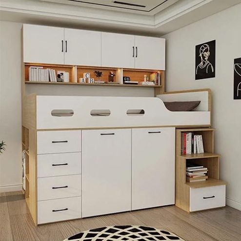 Mẫu Giường Ngủ Gỗ Công Nghiệp Cho Bé GN-342