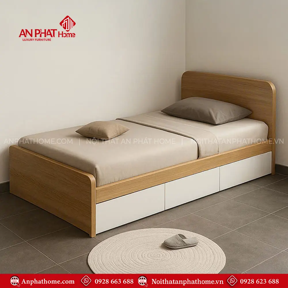 Mẫu Giường Ngủ Gỗ Đẹp GN-253 5 Mẫu Giường Ngủ Gỗ Đẹp GN-253