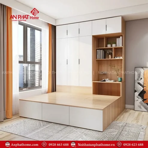 mau giuong ngu lien tu quan ao dep gn 35900004
