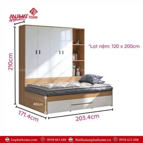 mau giuong ngu thong minh ket hop tu quan ao gn 32600003