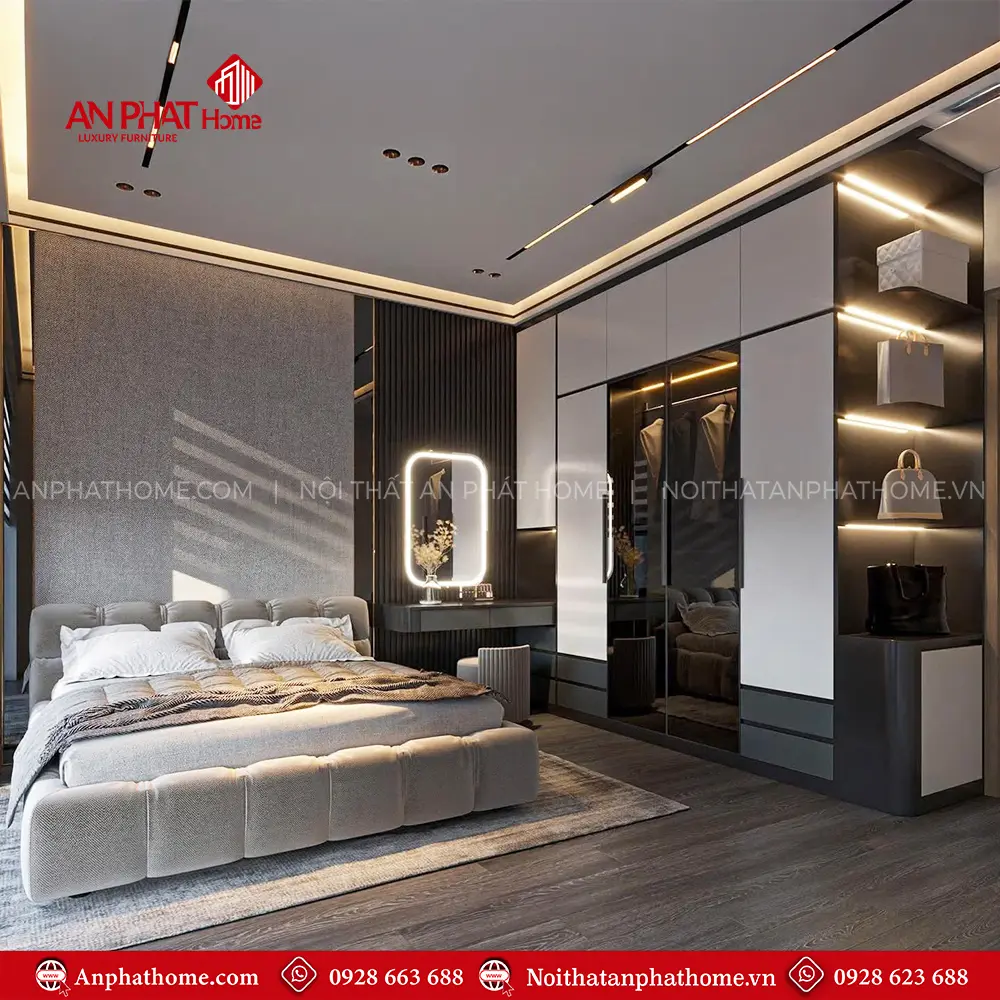 Nội Thất Phòng Ngủ Hiện Đại Cao Cấp CB-73 7 Nội Thất Phòng Ngủ Hiện Đại Cao Cấp CB-73