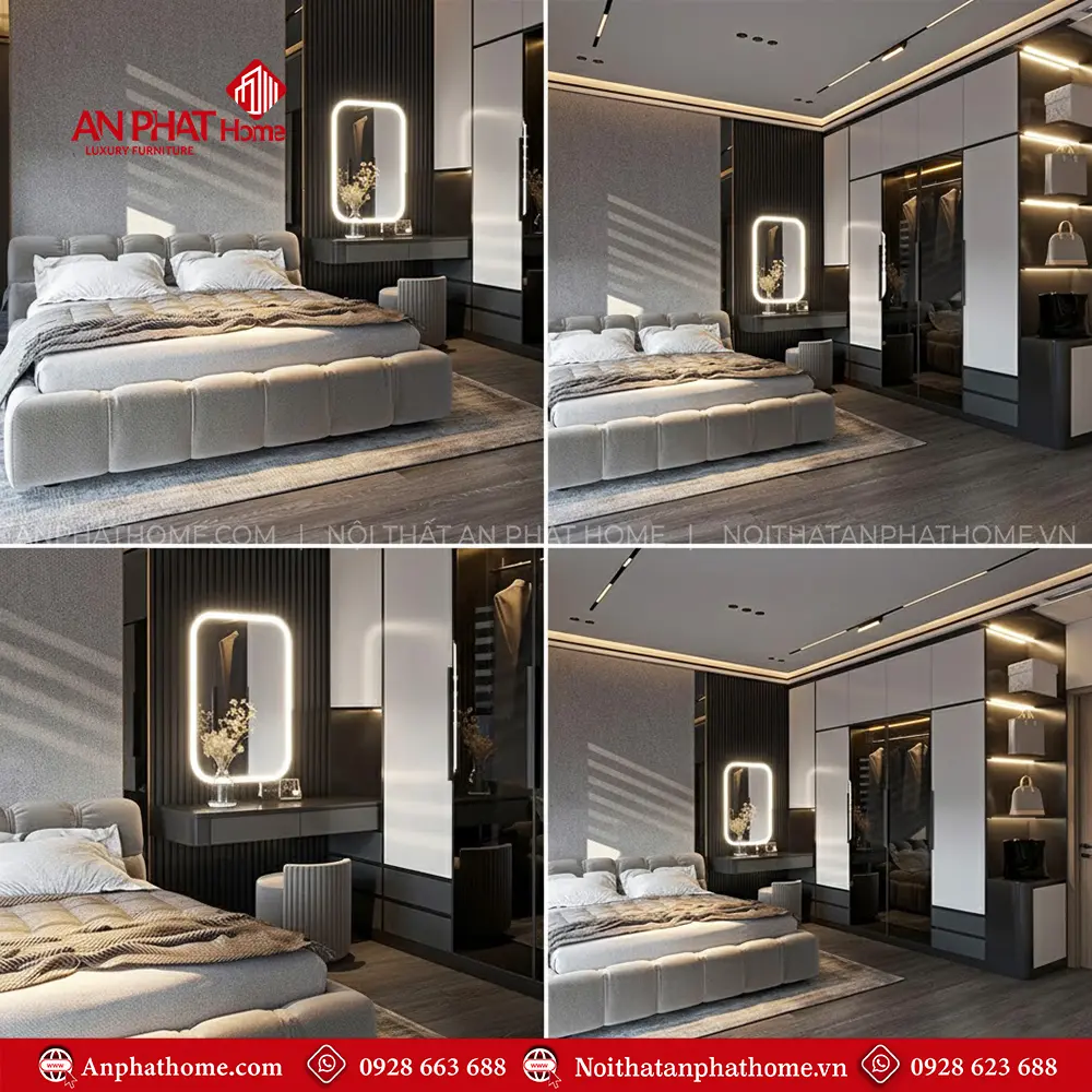Nội Thất Phòng Ngủ Hiện Đại Cao Cấp CB-73 8 Nội Thất Phòng Ngủ Hiện Đại Cao Cấp CB-73