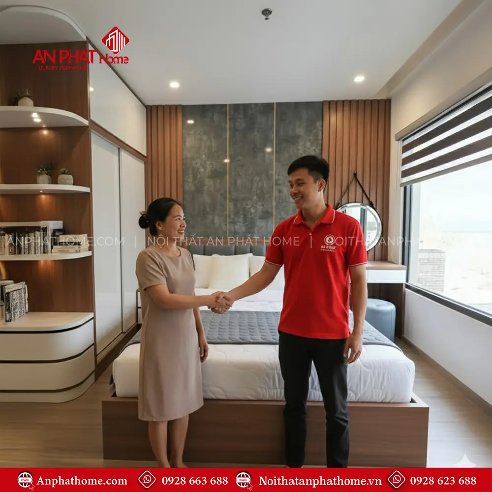 Phòng Ngủ Hiện Đại Gỗ Công Nghiệp MDF CB-02 11 Phòng Ngủ Hiện Đại Gỗ Công Nghiệp MDF CB-02