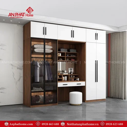Mẫu tủ quần áo trong phòng ngủ