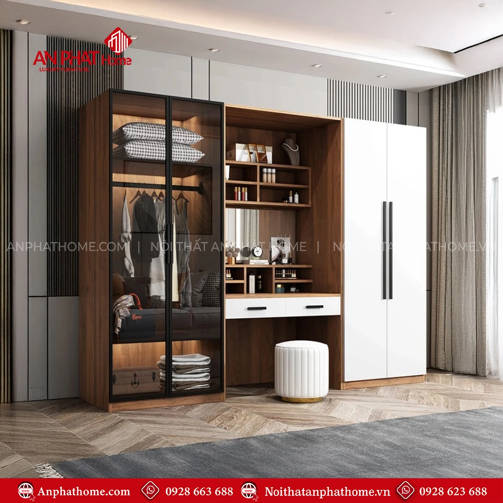 Tủ Áo Gỗ Đa Năng Đẹp TA-503 13 Mẫu tủ quần áo gỗ đẹp hiện đại