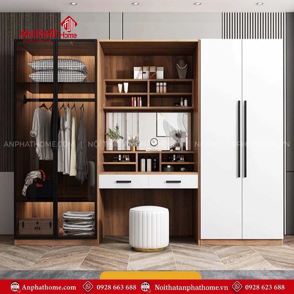 Tủ Áo Gỗ Đa Năng Đẹp TA-503 14 Tủ quần áo gỗ công nghiệp giá rẻ