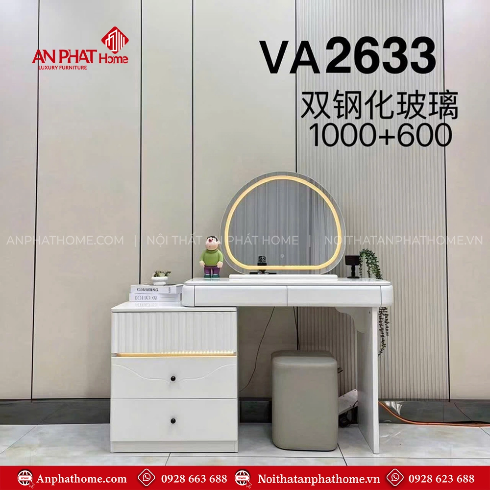 Bàn phấn có gương đèn LED VA-2633 3 Bàn phấn có gương đèn LED VA-2633