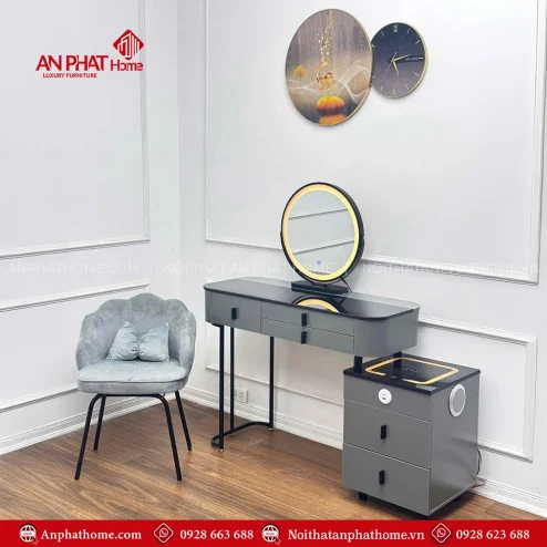 Mẫu bàn phấn trang điểm nhiều ngăn kéo