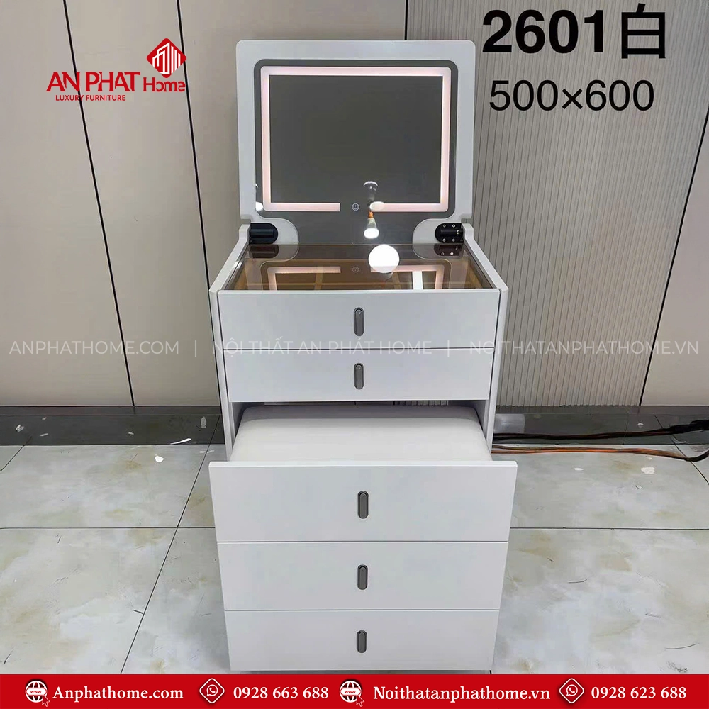 Bàn phấn nhập khẩu đẹp VA-2601 6 Mua bàn trang điểm cho phòng ngủ nhỏ