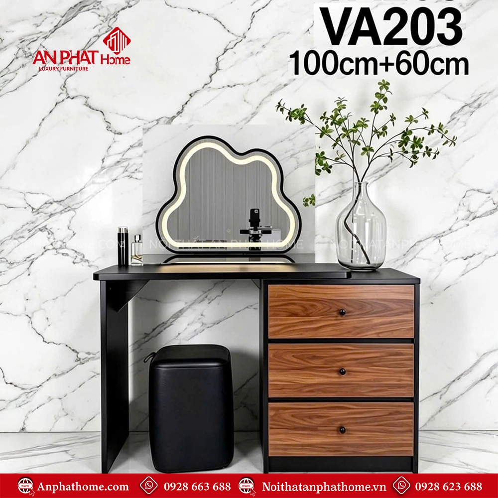 Bàn phấn trang điểm nhập khẩu VA-203 3 Bàn phấn trang điểm nhập khẩu VA-203