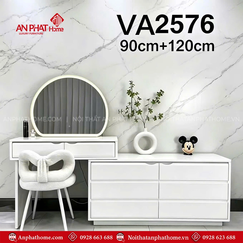 Bàn trang điểm đẹp VA-2576 5 Bàn trang điểm đẹp VA-2576