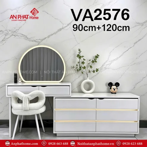 Bàn phấn nhập khẩu cao cấp cho phòng ngủ hiện đại