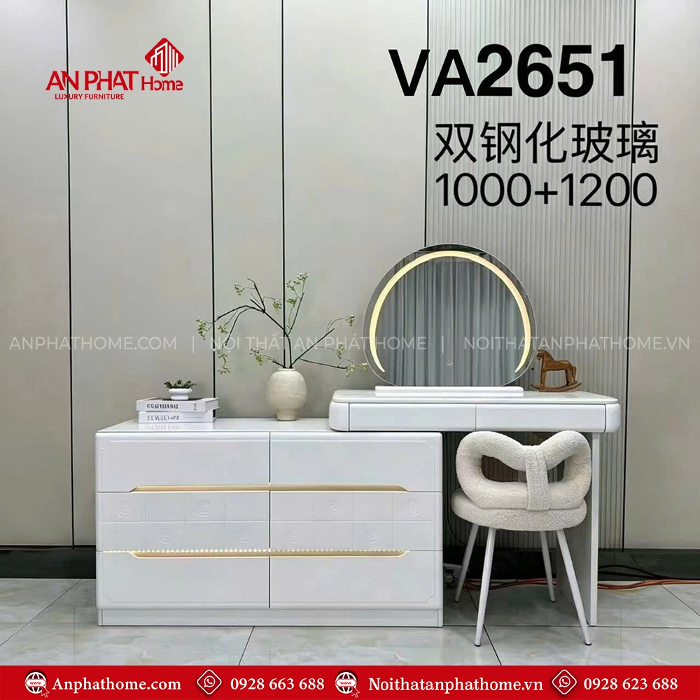 Bàn trang điểm đẹp hiện đại VA-2651 3 Bàn trang điểm đẹp hiện đại VA-2651