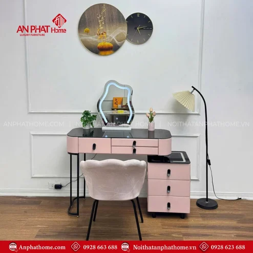Mẫu bàn phấn trang điểm nhiều ngăn kéo