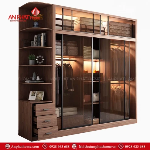 Tủ Áo Cánh Kính Hiện Đại TA-609