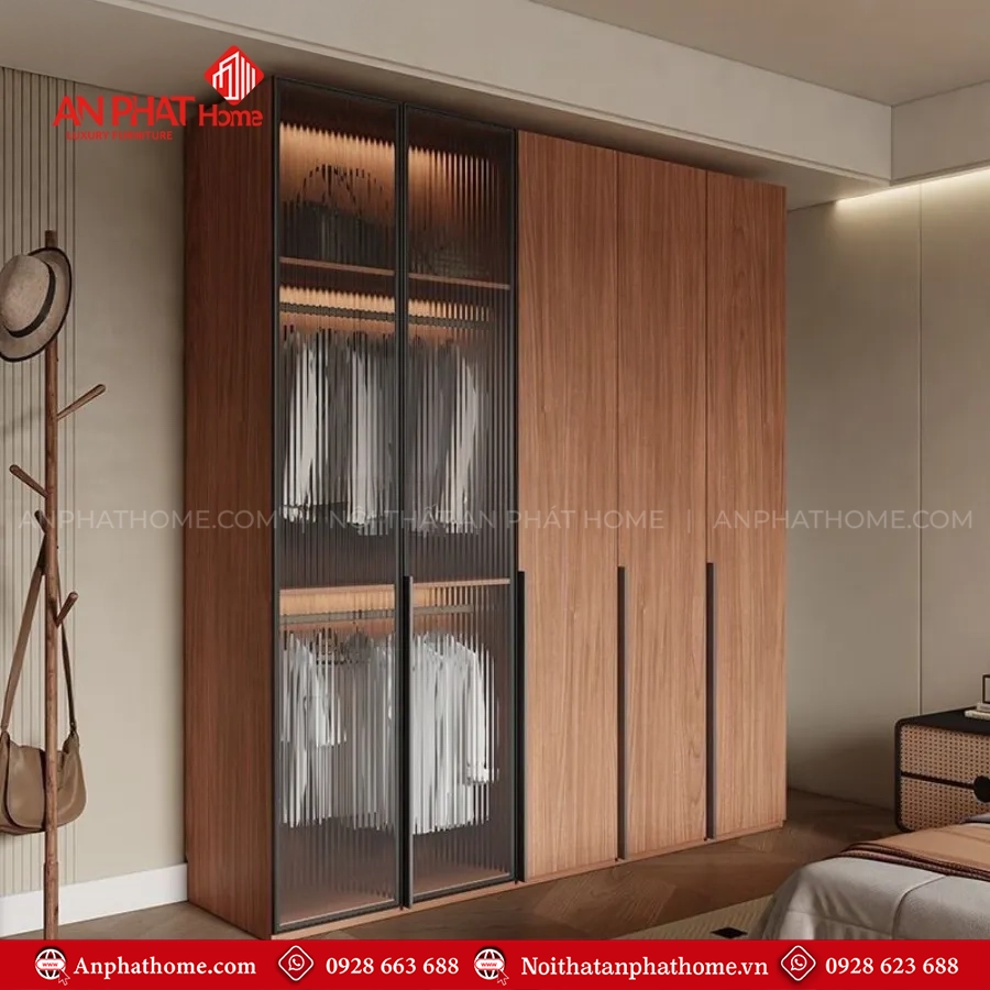 Tủ Áo Cánh Kính Sang Trọng TA-660 12 Thiết kế tủ quần áo cho phòng ngủ nhỏ
