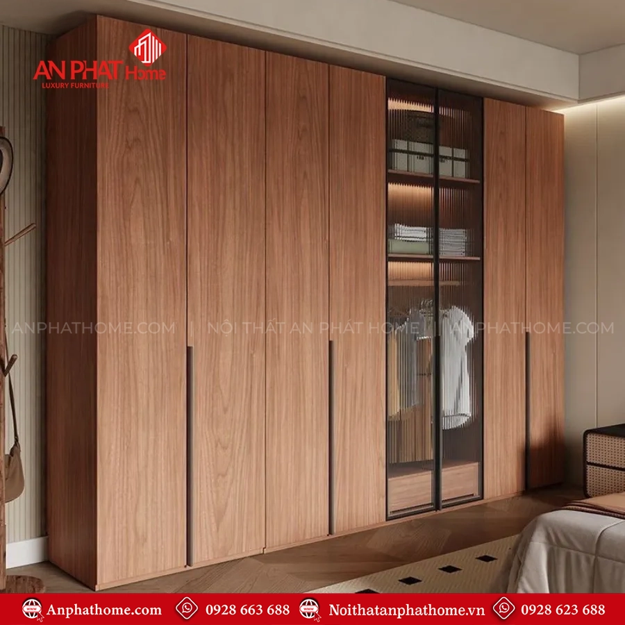 Tủ Áo Cánh Kính Sang Trọng TA-660 13 Mẫu tủ quần áo gỗ đẹp hiện đại