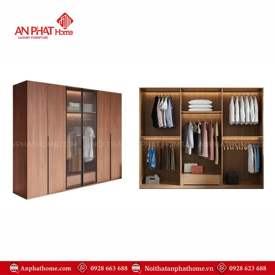 Tủ Áo Cánh Kính Sang Trọng TA-660 15 Tu Ao Canh Kinh Sang Trong TA 660 6