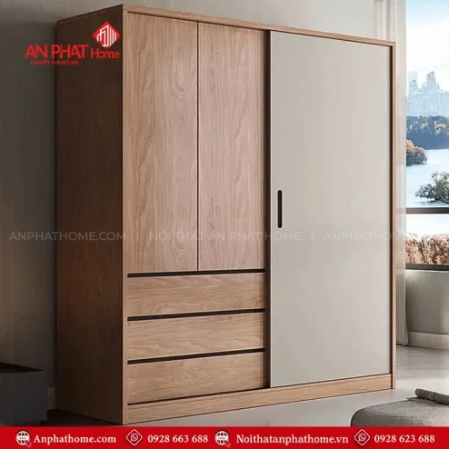 Tủ Áo Cành Lùa Gỗ Đẹp TA-610