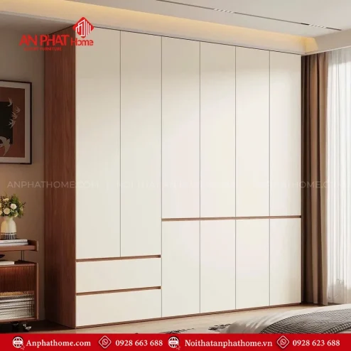 Mẫu tủ quần áo trong phòng ngủ hiện đại