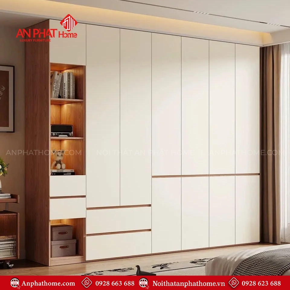 Tủ Áo Gỗ Công Nghiệp MDF TA-613 11 Mẫu tủ quần áo gỗ đẹp hiện đại