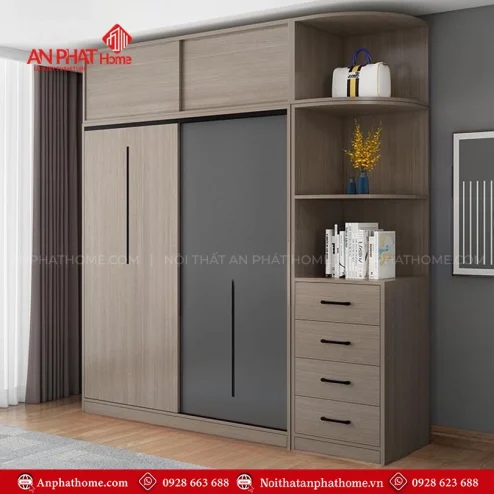 Tủ Áo Gỗ Hiện Đại AT-607