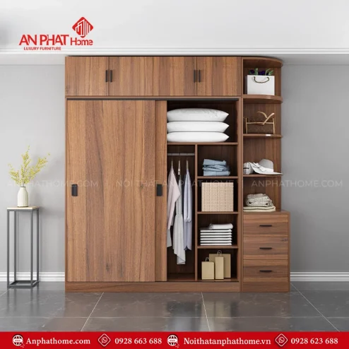 Tủ Áo Gỗ MDF Đẹp TA-569