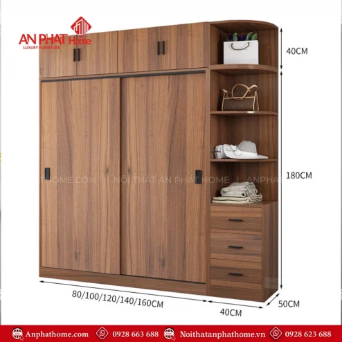 Tủ quần áo đơn giản mà đẹp