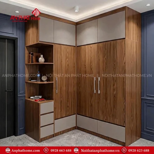Mẫu tủ quần áo trong phòng ngủ đẹp hiện đại giá rẻ