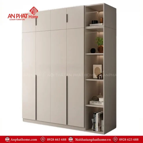 Mẫu tủ quần áo trong phòng ngủ hiện đại