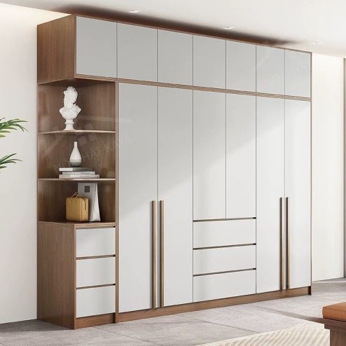 Tủ Áo Kèm Kệ Trang Trí TA-656