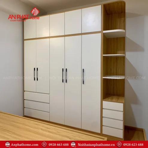 Mẫu tủ quần áo trong phòng ngủ hiện đại