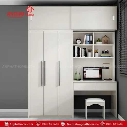 Tủ Áo Kết Hợp Bàn Học TA-642