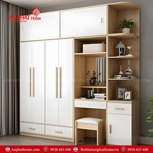 Mẫu tủ quần áo trong phòng ngủ đẹp