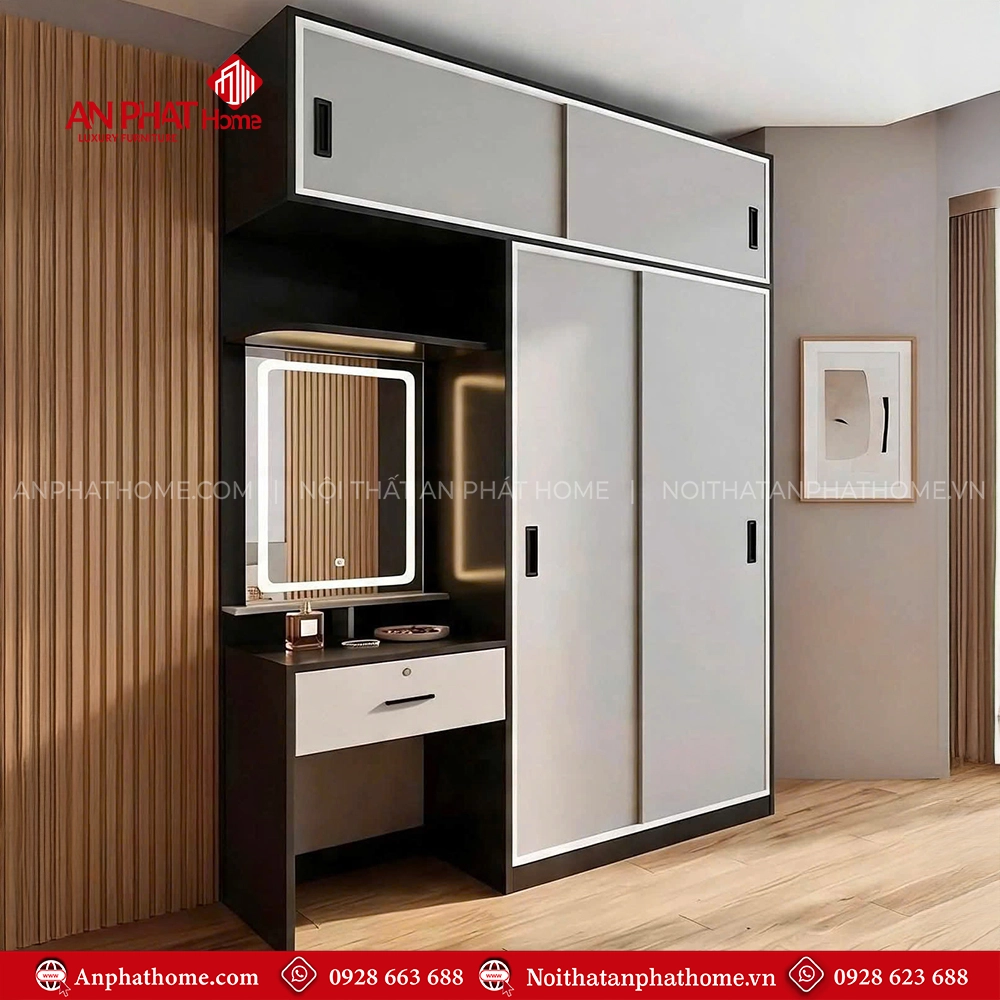 Tủ Áo Kịch Trần Đa Năng TA-721 3 Mẫu tủ quần áo gỗ công nghiệp đẹp hiện đại