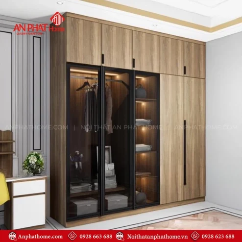 Mẫu tủ quần áo trong phòng ngủ hiện đại