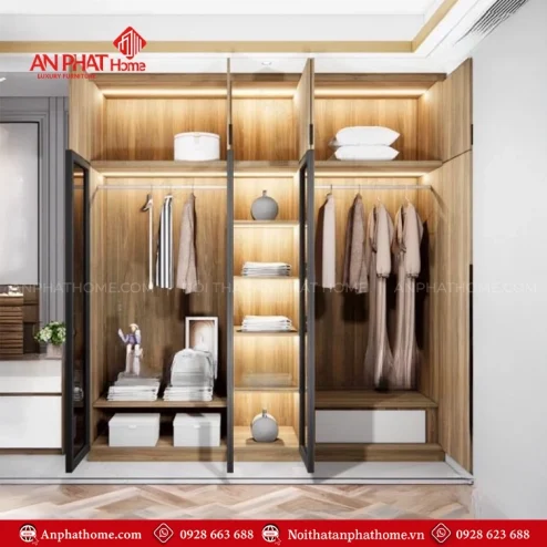 Tủ quần áo đơn giản mà đẹp