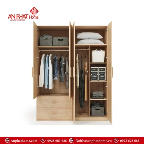 Mẫu tủ quần áo trong phòng ngủ đẹp