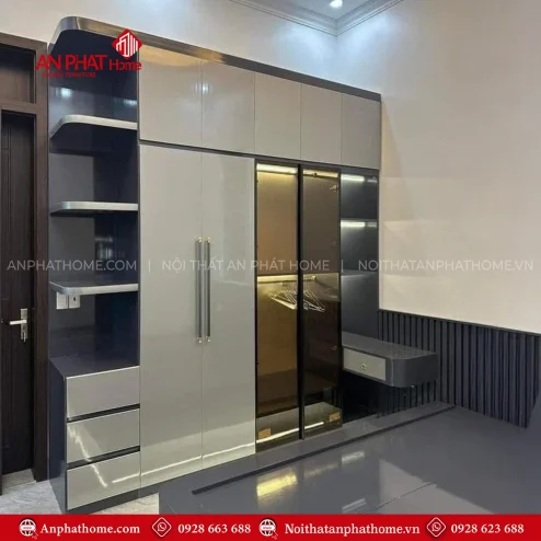 Mẫu tủ quần áo thông minh cho phòng ngủ