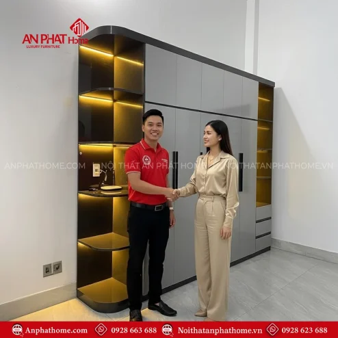 Mẫu tủ quần áo trong phòng ngủ hiện đại