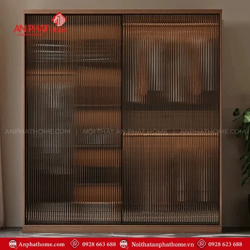 Mẫu tủ quần áo đẹp hiện đại cánh lùa