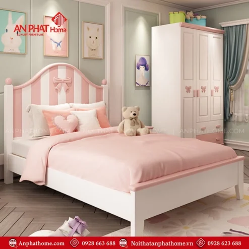 Phòng ngủ bé gái đẹp hiện đại
