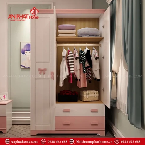 Tủ quần áo trẻ em gỗ công nghiệp